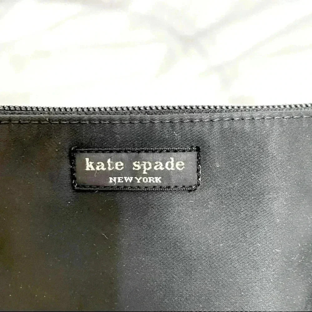 Vintage Y2K Kate Spade Black Nylon Shoulder Bag Classic Style - Picture 7 of 10